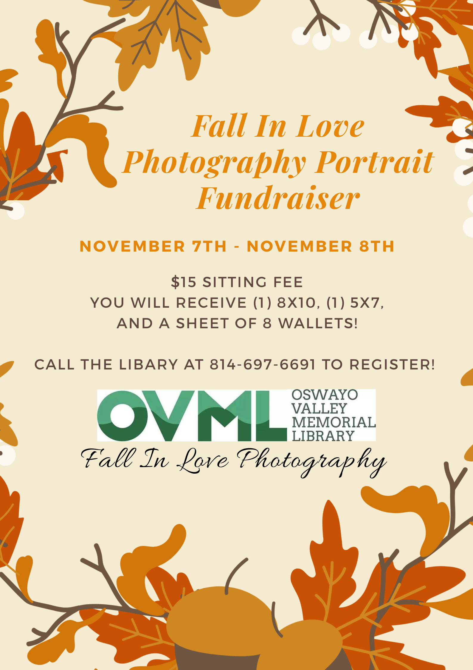 2020 Fall Photo Fundraiser